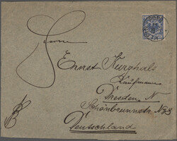 1888/1914, gestempelte Sammlungspartie von 27 Marken und einem Brief, ...