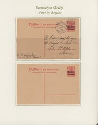 1914/1919, gestempelte und ungebrauchte Sammlung mit auch über 70 ...
