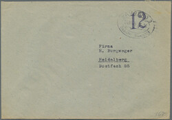 1945/1947, vielseitige Partie von ca. 100 Bedarfsbelegen (incl. ...