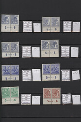 1946/1948, fast nur postfrische Spezial-Sammlungspartie Ziffern- und ...