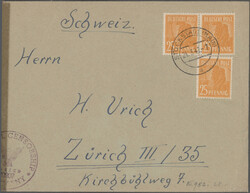1946/1948, saubere Sammlung von 128 philatelistischen Briefen und ...