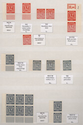 1946/1948, Ziffern- und Arbeiter-Serie, postfrische Spezialpartie mit ...