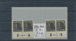 1946/47, Ziffern- und Arbeiterserie, schöne postfrische Sammlung von ...