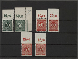 1946/48, umfangreicher Steckkarten-Posten von mehreren hundert Stück ...