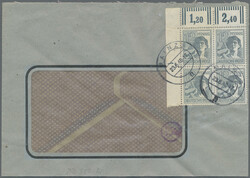 1947/1948, 12 Pfg. Arbeiter, Lot von drei Bedarfsbriefen, dabei ...
