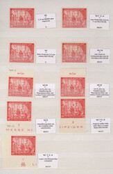 1947/1948, Plattenfehler/Feldmerkmale/Druckzufälligkeiten der ...