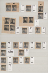 1945/1946, Abarten/Besonderheiten, meist postfrische Partie mit 37 ...