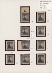 1945/1946, sehr saubere meist postfrische Sammlung und sehr ...