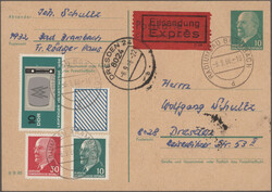 1948/1989, saubere Partie von ca. 147 meist ungebrauchten Ganzsachen ...