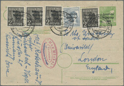 1948/1990, saubere Sammlung von ca. 149 gebrauchten und ungebrauchten ...