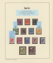 1945/1953, spezialisierte Sammlung auf Albumblättern im Klemmbinder ...
