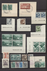 1945/1949, meist postfrische und gestempelte Sammlungspartie auf ...