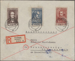 1945/49, interessanter Posten von ca. 200 Belegen in zwei FDC-Alben, ...