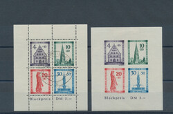 1945/49, kleiner Steckkarten-Posten mit vielen besseren Sonder- und ...