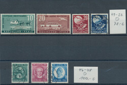 1945/49, kleiner Steckkarten-Posten mit vielen besseren Sonder- und ...