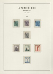 1946-1949, Sammlung im Vordruck-Album, in allen Erhaltungen, dabei ...