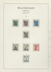 1946-1949, Sammlung im Vordruck-Album, in allen Erhaltungen, dabei ...