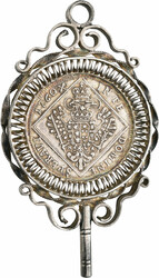 Franz I. Stefan 1745-1765: 30 Kreuzer 1760 Hall, zur Brosche ...
