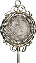 Franz I. Stefan 1745-1765: 30 Kreuzer 1760 Hall, zur Brosche ...
