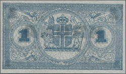 1 Krona 1941, 5,10 Kronur Law of 15.4.1928, 500,5000 Kronur law of 29 ...