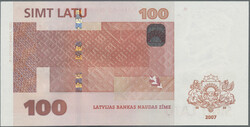 100 Latu 2007, P. 57 a, UNC
