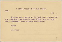 1905 (17.8.), 1c Dragon reply postcard commercially used from ...