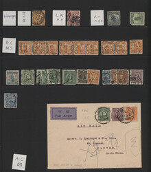 1902/47, perfins (41) also on two entires: 1935, 55 C. frank "A.C." ...