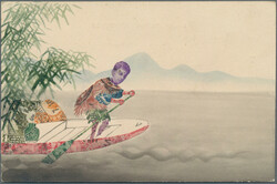 1923/30 (ca.), picture postcards (8) handpainted with composition of ...