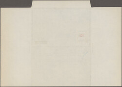 1964, Airlettersheet 20np. orange with DOUBLE Olympic Games surcharge ...