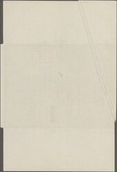 1964, Airlettersheet 40np. red with distinctive paper fold, unfolded. ...