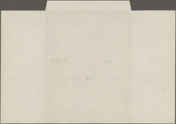 1964, Airlettersheet 40np. red with additional shifted impression of ...