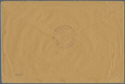 1918 (24.7.), "Portofreie Dienstsache" mit Tarnstempeln "Deutsche ...