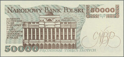 50000 Zlotych 1.12.1989, 100000 Zlotych 1.2.1990, 500000 Zlotych 20.4 ...