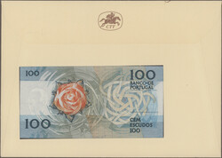 Banco de Portugal, 100 Escudos 1987 Commemorative Issue in folder on ...
