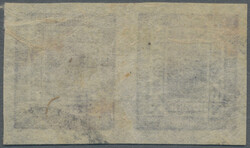 1898-1907 2a. grey-lilac on thin native paper, horiz. tête-bêche ...