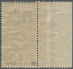 1933 Provisional "Posta 15" on 6k. orange, left-hand marginal single, ...