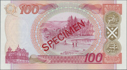 Bank of Scotland, 100 Pounds 17th July 1995 SPECIMEN, signatures: ...