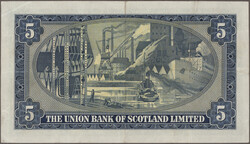The Union Bank of Scotland Limited, nice lot with 4 banknotes, series ...