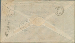 1858, 6d. bright blue, rouletted 5½-6½, intense colour, single ...
