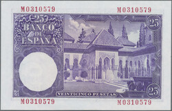 Lot of 13 different Spanish and 7 different Portugese Banknotes, F-UNC