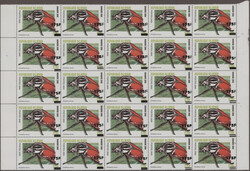 2005 'Goliatus druryi' beetle 175f. on 270f., part sheet of 25, mint ...