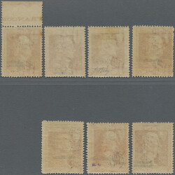 1927, 50 c Alessandro Volta in orange (for usage in the colonies), 7 ...