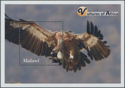 2018 'Vultures of Africa', ERROR 6th souvenir sheet, withdrawn from ...
