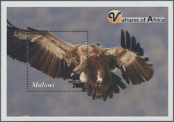 2018 'Vultures of Africa', ERROR 6th souvenir sheet, withdrawn from ...