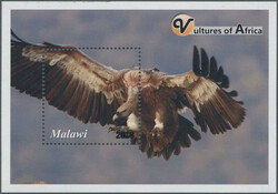 2018 'Vultures of Africa', ERROR 6th souvenir sheet, withdrawn from ...