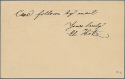 1893, Postal card 1d. vermillion used locally "OLD CALABAR RIVER DE ...
