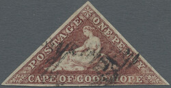 1855-64 Group of 8 used stamps, from P.B. to D.L.R. printings, from ...