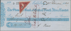 1864, Triangular 1d. deep carmine-red, bright intense colour and good ...