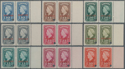 1945, Definitives Wilhelmina ABN Specimen, 10c.-10gld., complete set ...