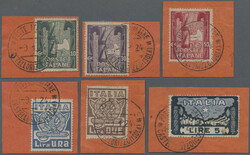 1923, Italian commemoratives for the March on Rome, 10 c -5 L, six ...
